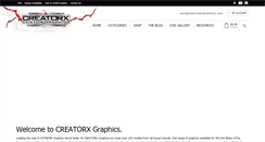 Desktop Screenshot of creatorxgraphics.com
