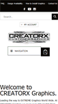 Mobile Screenshot of creatorxgraphics.com